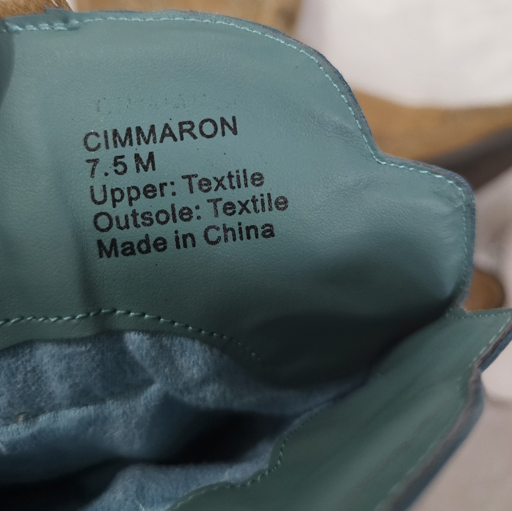 Coconuts by Matisse Cimmaron Teal Tan Color Boho Western Cowgirl Boots - Picture 9 of 16